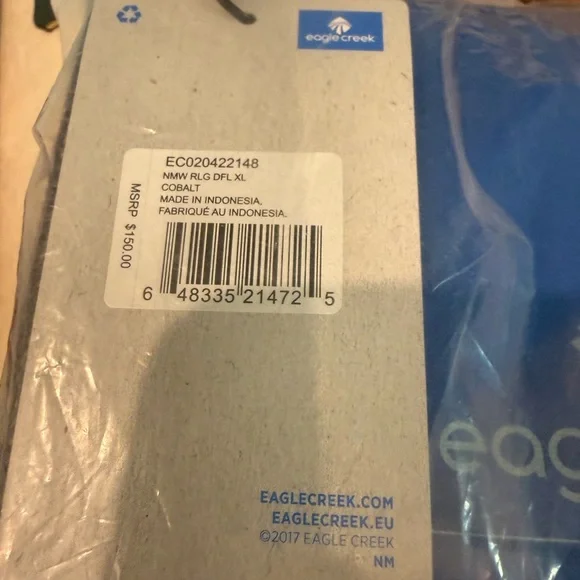 Eagle Creek XL-Blue Rolling Duffel Bag - Picture 9 of 9